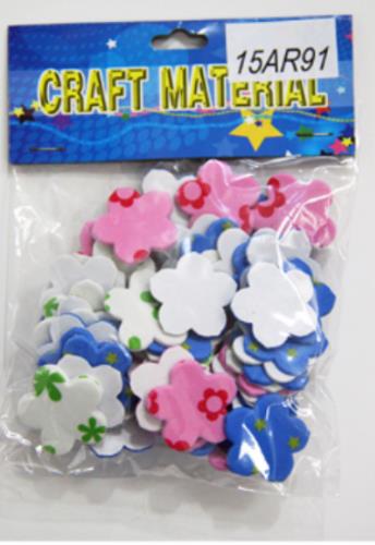 CRAFT MATERIALS FOAM STICKERS FLOWERS