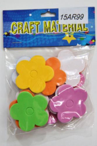CRAFT MATERIAL FOAM STICKERS FLOWERS