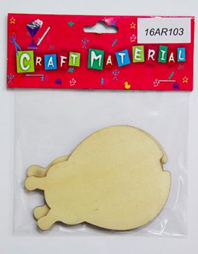 CRAFT MATERIAL WOODEN BEE 2 PCS