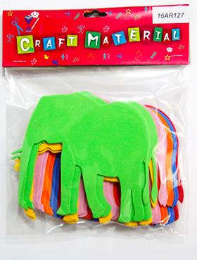 CRAFT MATERIAL FOAM ELEPHANT 12 PCS
