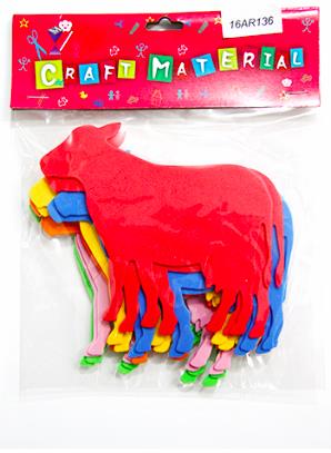 CRAFT MATERIAL FOAM COWS 12 PCS BIG