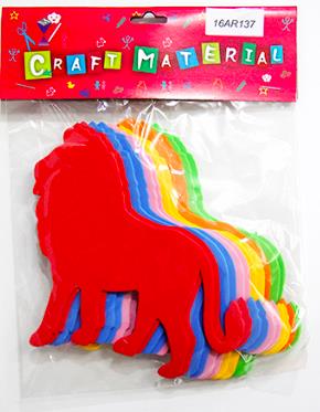 CRAFT FOAM LIONS 12 PCS BIG