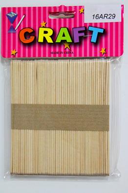 CRAFT MATERIAL WOODEN STICK 4MM 50 PCS