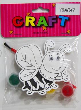 CRAFT MATERIAL DRAWING BOARD BEE + 4 C0LORS + 1 BRUSH