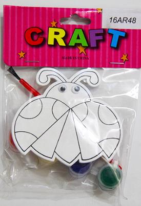 CRAFT MATERIAL DRAWING BOARD BUG 4 COLORS + 1 BRUSH