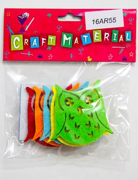 CRAFT MATERIAL OWL 4 PCS