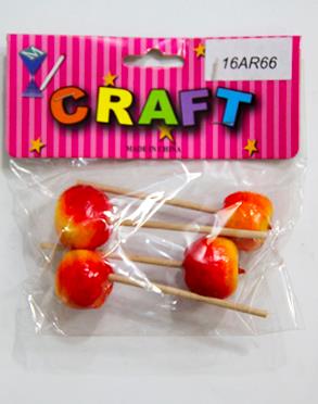 CRAFT MATERIAL APPLE 4 PCS