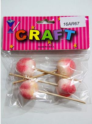 CRAFT MATERIAL PEACH 4 PCS