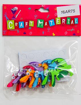 CRAFT MATERIAL CROCODILE 5PCS