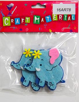 CRAFT MATERIAL ELEPHANT 2PCS