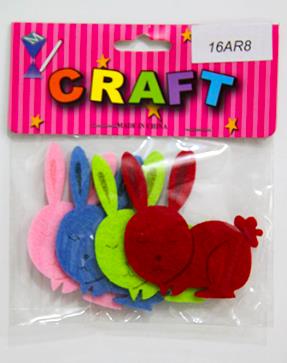 CRAFT MATERIAL RABBIT 4PCS