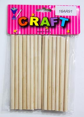 CRAFT MATERIAL 12CM WOODEN STICK 20PCS