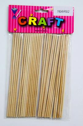 CRAFT MATERIAL 15CM WOODEN STICK 30PCS
