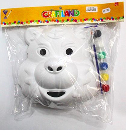 PAPER MASK LION WITH WATERCOLOR
