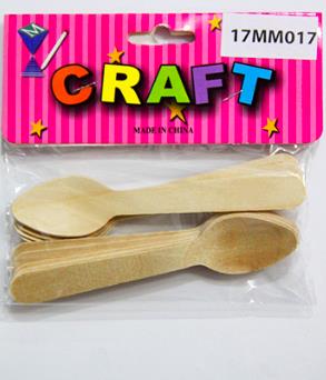 CRAFT MATERIAL SPOON 10CM 10 PCS