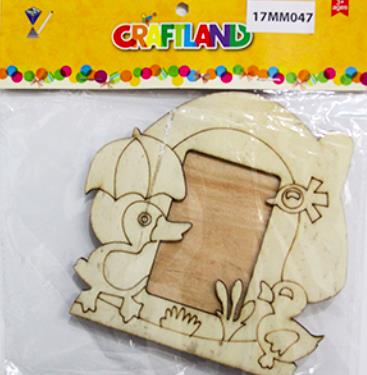 WOODEN CRAFT PHOTO FRAME DUCK
