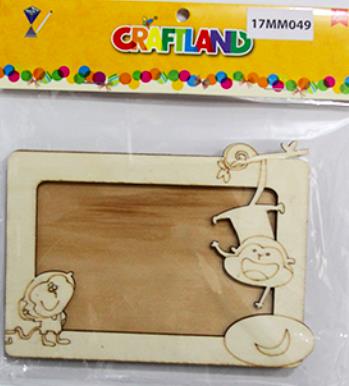 WOODEN CRAFT MONKEY PAINTING SET
