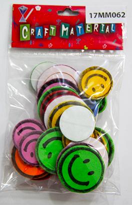 CRAFT MATERIAL SMILY ASSORTED