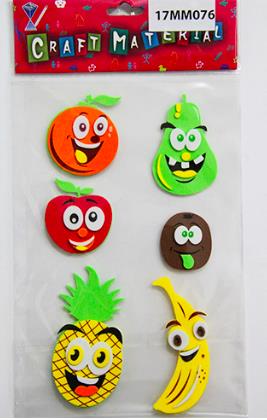 CRAFT MATERIAL FRUITS 6PCS