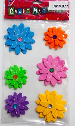 CRAFT MATERIAL FLOWERS WITH STRASS