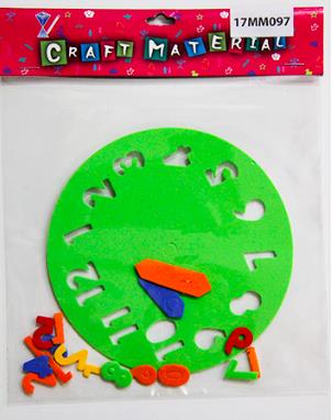 CRAFT CLOCK FOAM 14CM