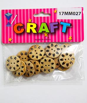 CRAFT MATERIAL BUTTONS 25MM 15PCS