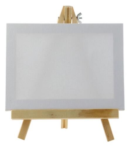 MINI CANVAS WITH WOODEN EASEL 20X25CM