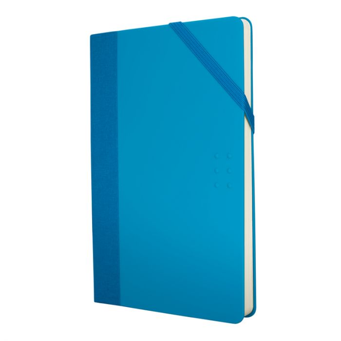 Medium blue Colours paperbook, blank paper