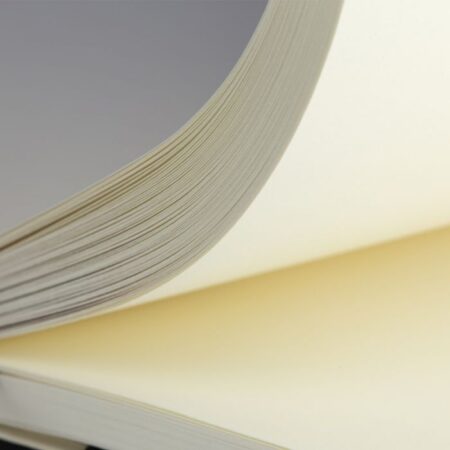 Medium green Colours paperbook, blank paper