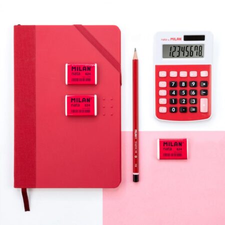 Medium red Colours paperbook, blank paper