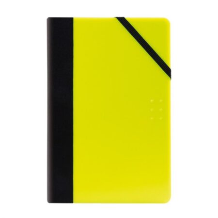Medium yellow Fluo paperbook, ruled paper
