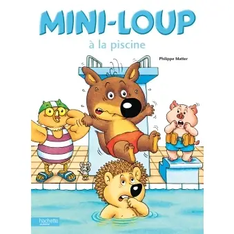 mini loup à la piscine