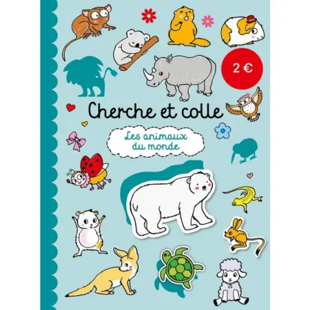 Ballon - cherche et colle - Les animaux du monde