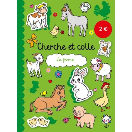 ballon - cherche et colle - la ferme