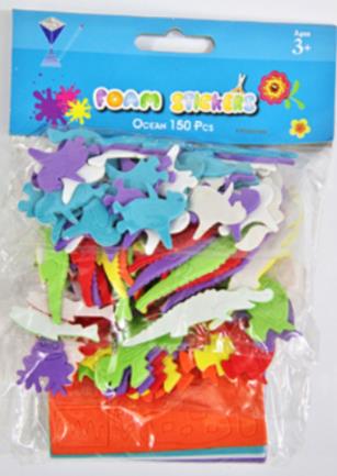 FOAM STICKERS OCEAN 100PCS