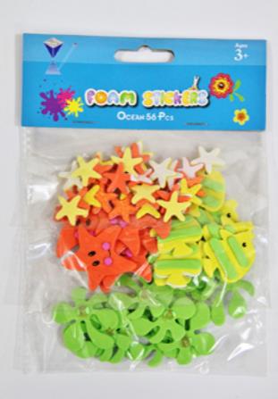 EVA/516 FOAM STICKERS OCEAN 48 PCS