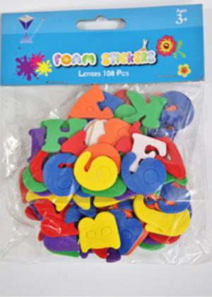 FOAM STICKERS 1.8MM 108 PCS