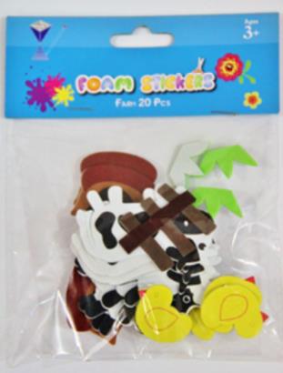 EVA/535 FOAM STICKERS FARM 40 PCS