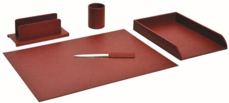 MUNARI DESK SET 5 PCS PRESTIGE BORDEAUX